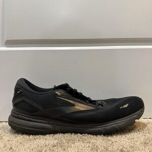 Brooks Ghost 15 Shoes Mens Size 13 Black Wide 2E Road Running Sneakers Athletic
